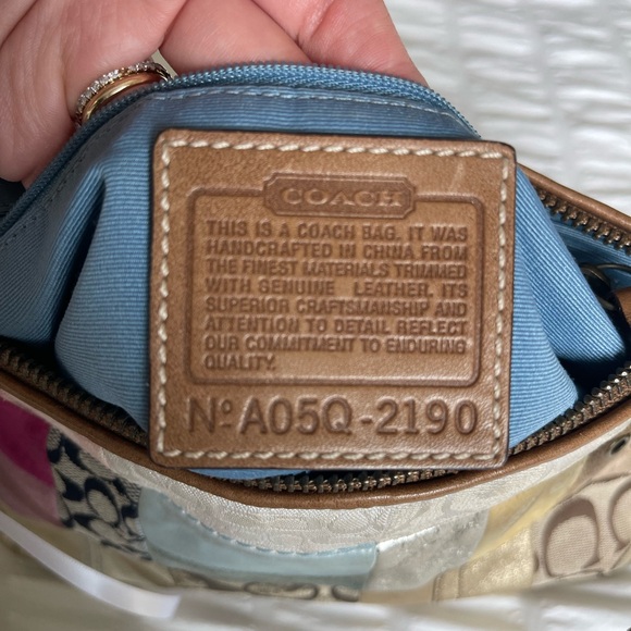 Vintage COACH Patchwork Mini Y2K Shoulder Purse - Picture 13 of 13